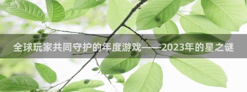 广州亿万28投资：全球玩家共同守护的年度游戏——2023年的星之谜